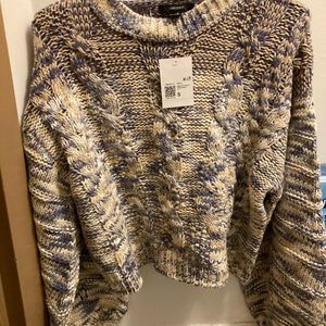 NWT Cropped Chunky Sweater